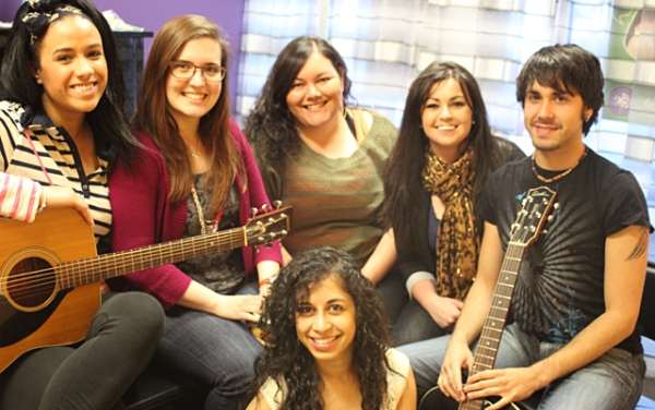 Barrhaven Music Academy opened its doors in July, 2012 and already is as popular with parents as it is with kids. Left to right, Tashi Bernard (voice), Kendra Mathers (piano), Nadia Zaid (voice and piano), Ashley Martyn (acoustic, electric and bass guitar), Corey Taylor (guitar, voice) and Ria Aikat (piano) love teaching music to all ages - from preschoolers to adults.